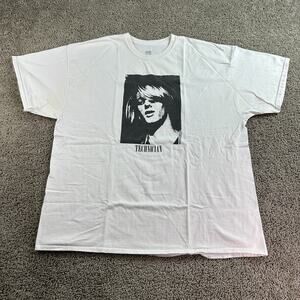 Lakai Shirt Mens 2XL White Black Technician Portrait Skateboards Casual *